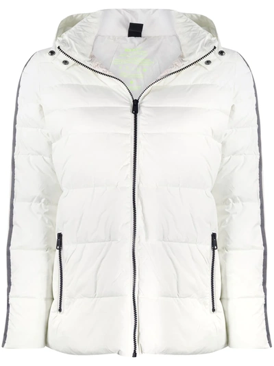 Ecoalf Croset Quilted Hooded Jacket In White