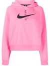 Nike Sportswear Swoosh Women's Fleece Hoodie In Pink