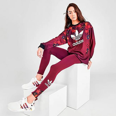 Adidas Originals Adidas Women's Originals Her Studio London Tights In Red |  ModeSens