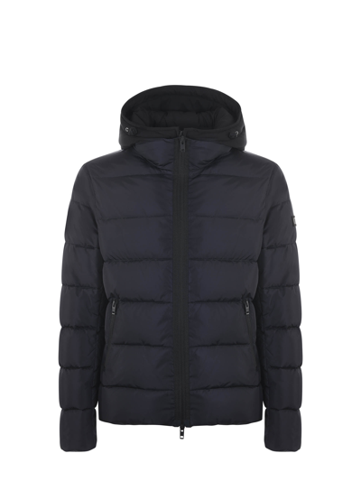 Fay Double Front Down Jacket In Blu Scuro