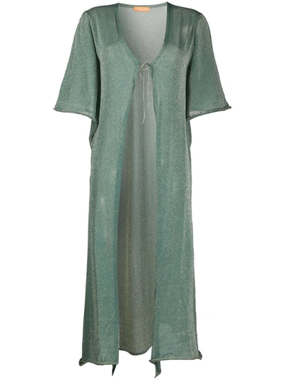 Antonella Rizza Aries Long Cardigan In Green