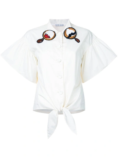 Tsumori Chisato Embroidered Collar Shirt - White