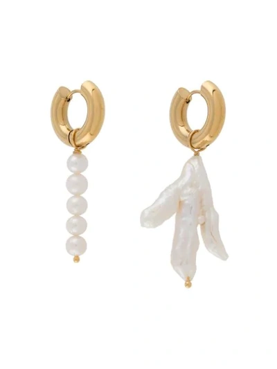 Timeless Pearly Multi-pearl Earrings In Gold