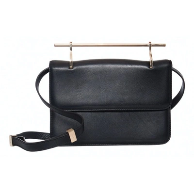 Pre-owned M2malletier Leather Clutch Bag In Black