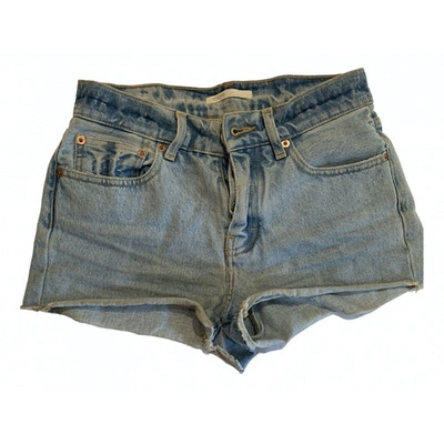 Pre-owned Maje Blue Denim - Jeans Shorts