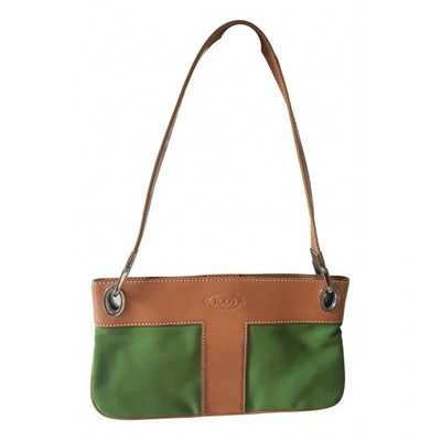 Pre-owned Tod's Cloth Mini Bag In Green
