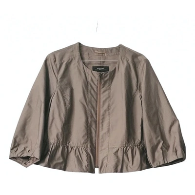 Pre-owned Max Mara Jacket In Khaki