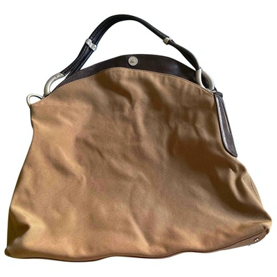 Pre-owned Hogan Cloth Handbag In Brown