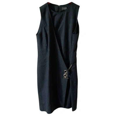 Pre-owned Paco Rabanne Wool Mid-length Dress In Grey