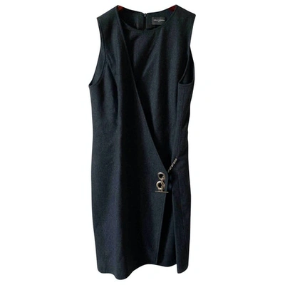 Pre-owned Rabanne Wool Mid-length Dress In Grey