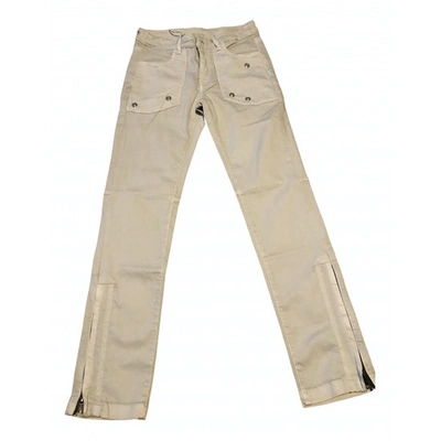 Pre-owned Zadig & Voltaire Trousers In Beige