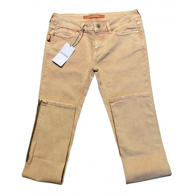 Pre-owned Zadig & Voltaire Slim Trousers In Beige