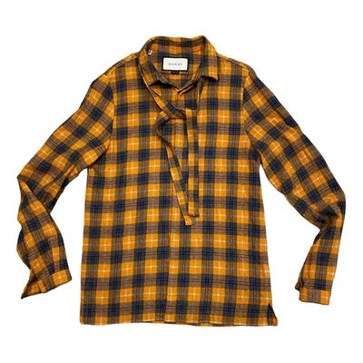 Pre-owned Gucci Yellow Wool  Top