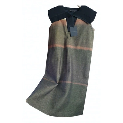 Pre-owned Ter Et Bantine Wool Mid-length Dress In Multicolour