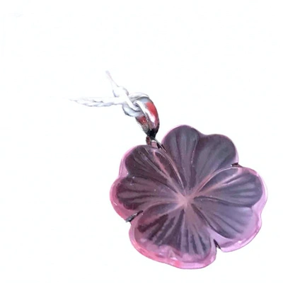 Pre-owned Lalique Pink Crystal Pendant