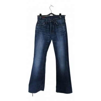 Pre-owned Edwin Navy Denim - Jeans Jeans