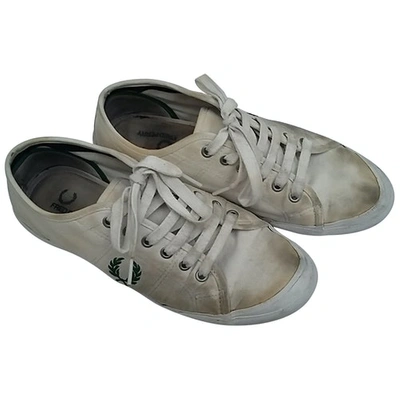 Pre-owned Fred Perry Cloth Low Trainers In Beige