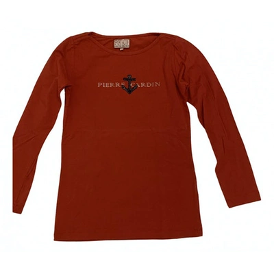 Pre-owned Pierre Cardin Red Cotton Top