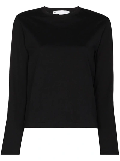 Y-3 Ch1 Graphic Print Cotton T-shirt In Black