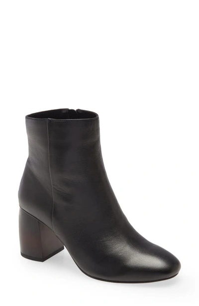 Sanctuary Razzle Platform Booties Women's Shoes In Black Nappa Leather