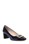 Navy Patent Leather