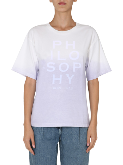 Philosophy Di Lorenzo Serafini Crew Neck T-shirt In White