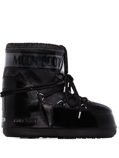 moon boots black