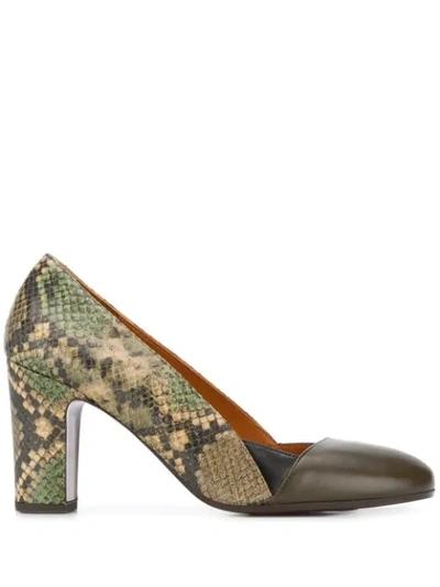 Chie Mihara Wantil Panelled Pumps In Green