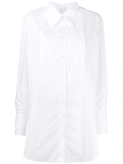 Dolce & Gabbana Poplin Shirt With Shirt-front Detail In White