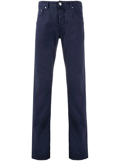 Jacob Cohen Slim-fit Trousers In Blue