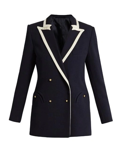 Blazé Milano Cool And Easy Everyday Wool Blazer In Navy