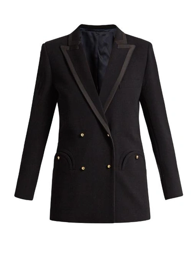 Blazé Milano Cool And Easy Everyday Wool Blazer In Black