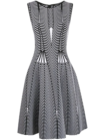 Antonino Valenti Geometric Print Sleeveless Dress In Black