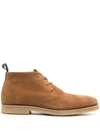 Allsaints Luke Desert Boots In Cognac