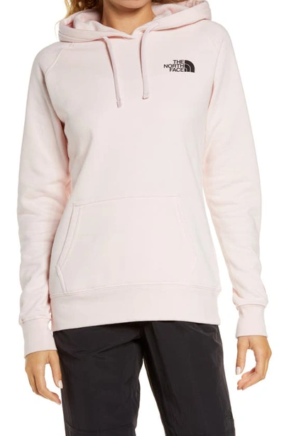 The North Face Pink Ribbon Logo Hoodie In Purdy Pink