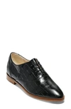 Cole Haan Modern Classics Oxford In Black Croc Print