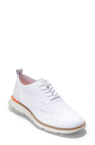 Cole Haan 4.zerogrand Stitchlite Oxford In White Knit