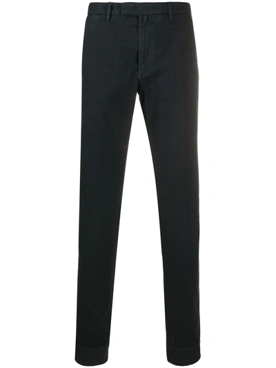 Briglia 1949 Check Tailored Trousers In Blue