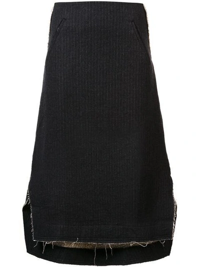 Song For The Mute A-line Midi Skirt - Black