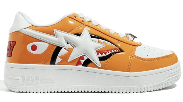 bape sneakers orange