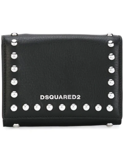 Dsquared2 Icon Snap Stud Wallet In Nera