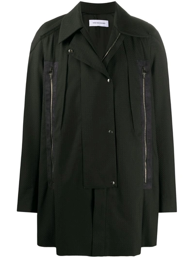 Kiko Kostadinov 'marcel' Double Zip Detail Jacket In Black