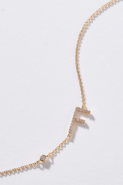 Anthropologie Delicate Monogram Necklace