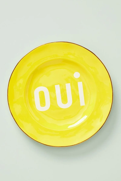 Clare V . For Anthropologie Maisonette Dessert Plate By . In Yellow Size Side Plate