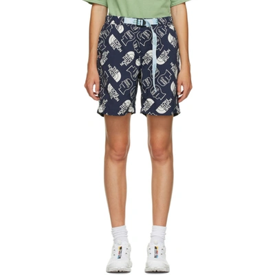 Brain Dead Navy The North Face Edition Climber Shorts In Navy - Wf3