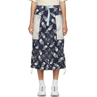 Brain Dead Navy The North Face Edition Tech Skirt In Navy - Wf3