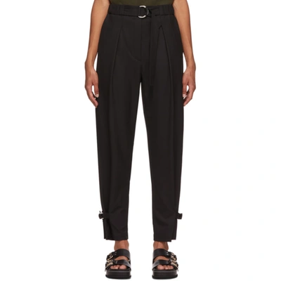 3.1 Phillip Lim / フィリップ リム Belted Pleated Satin Tapered Pants In Black