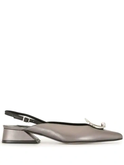 Yuul Yie Zizi Slingback Pumps In Grey