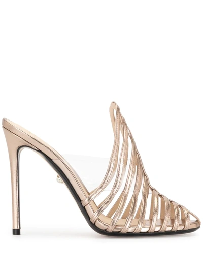 Alevì Alessandra 110mm Sandals In Gold