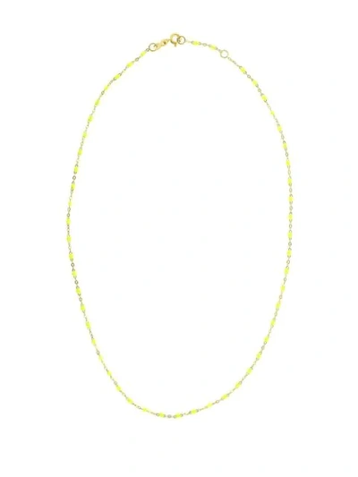 Gigi Clozeau 18kt Yellow Gold Classic Gigi Neon Green Beaded Necklace